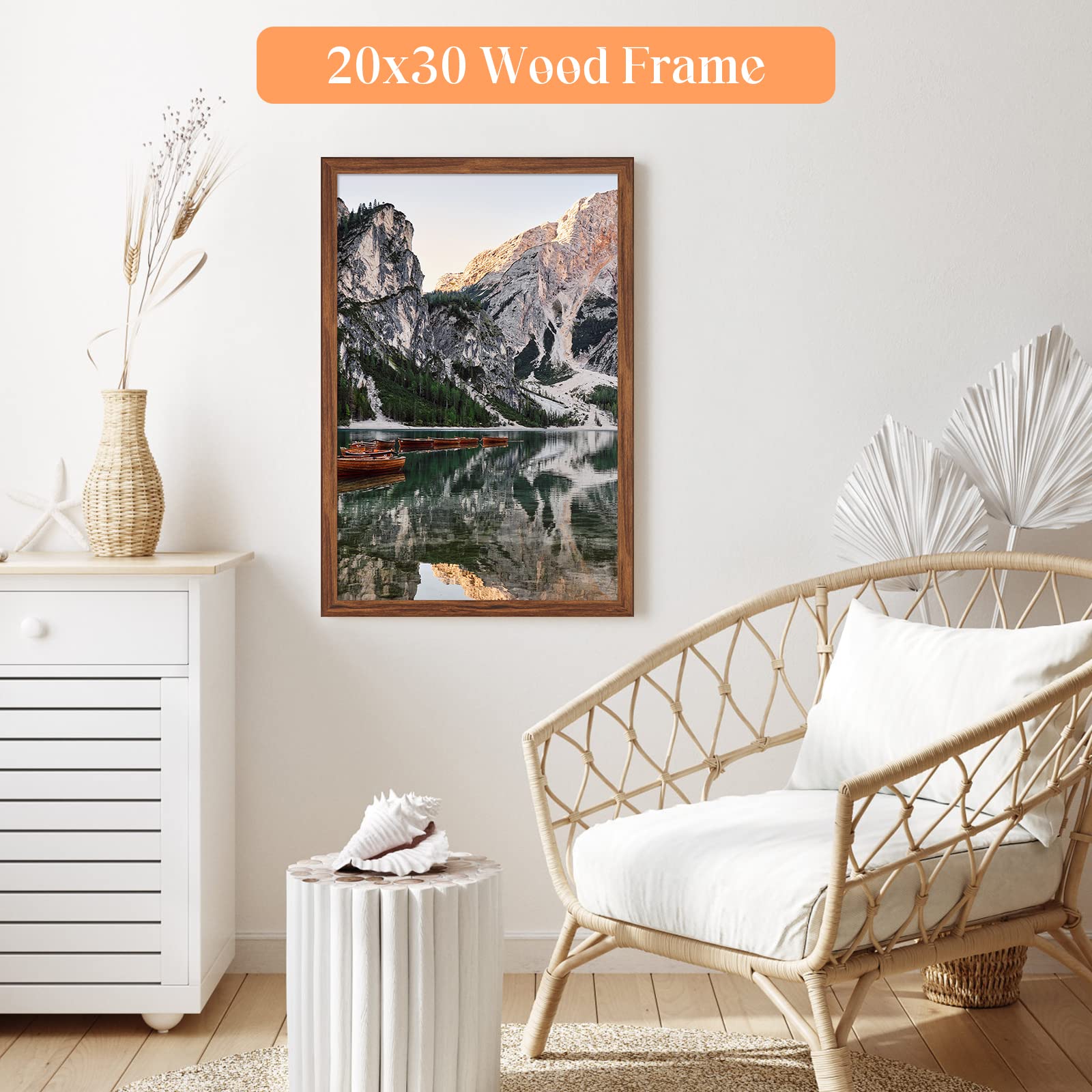 MOUDAMION vertical 20x30 display showcases family photos neatly