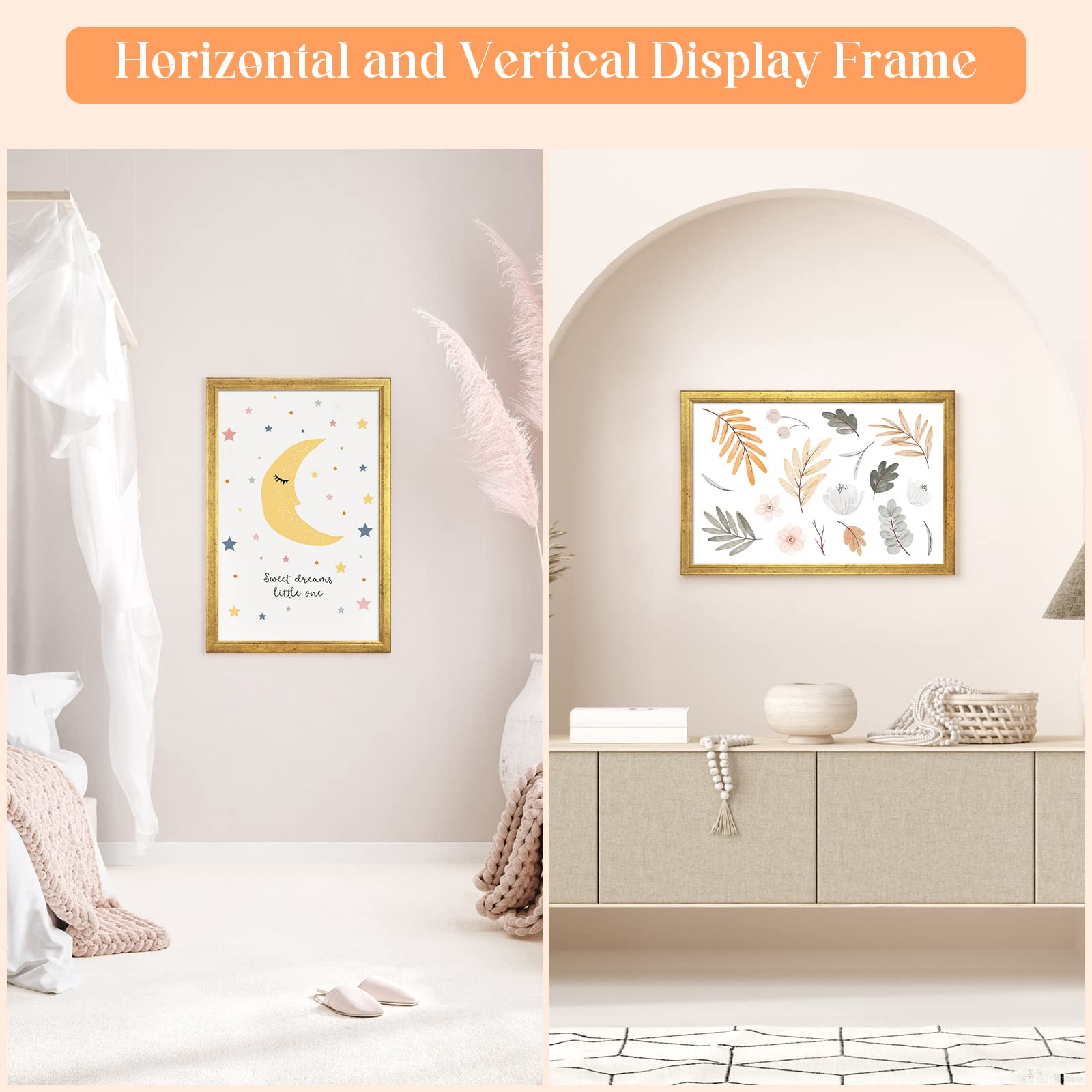 MOUDAMION HD Plexiglass front protects photos from dust and scratches