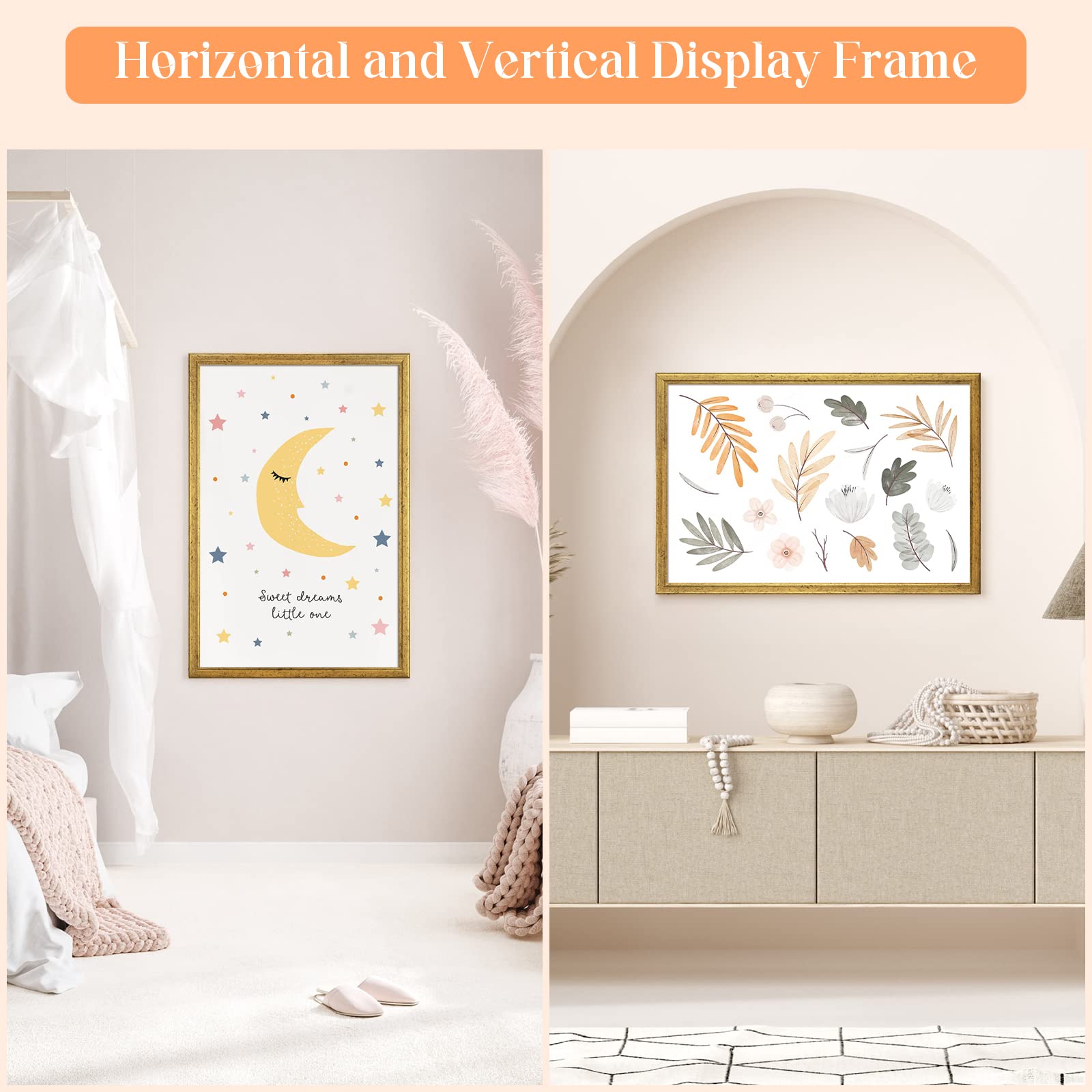 MOUDAMION plexiglass front protects photos and preserves clarity