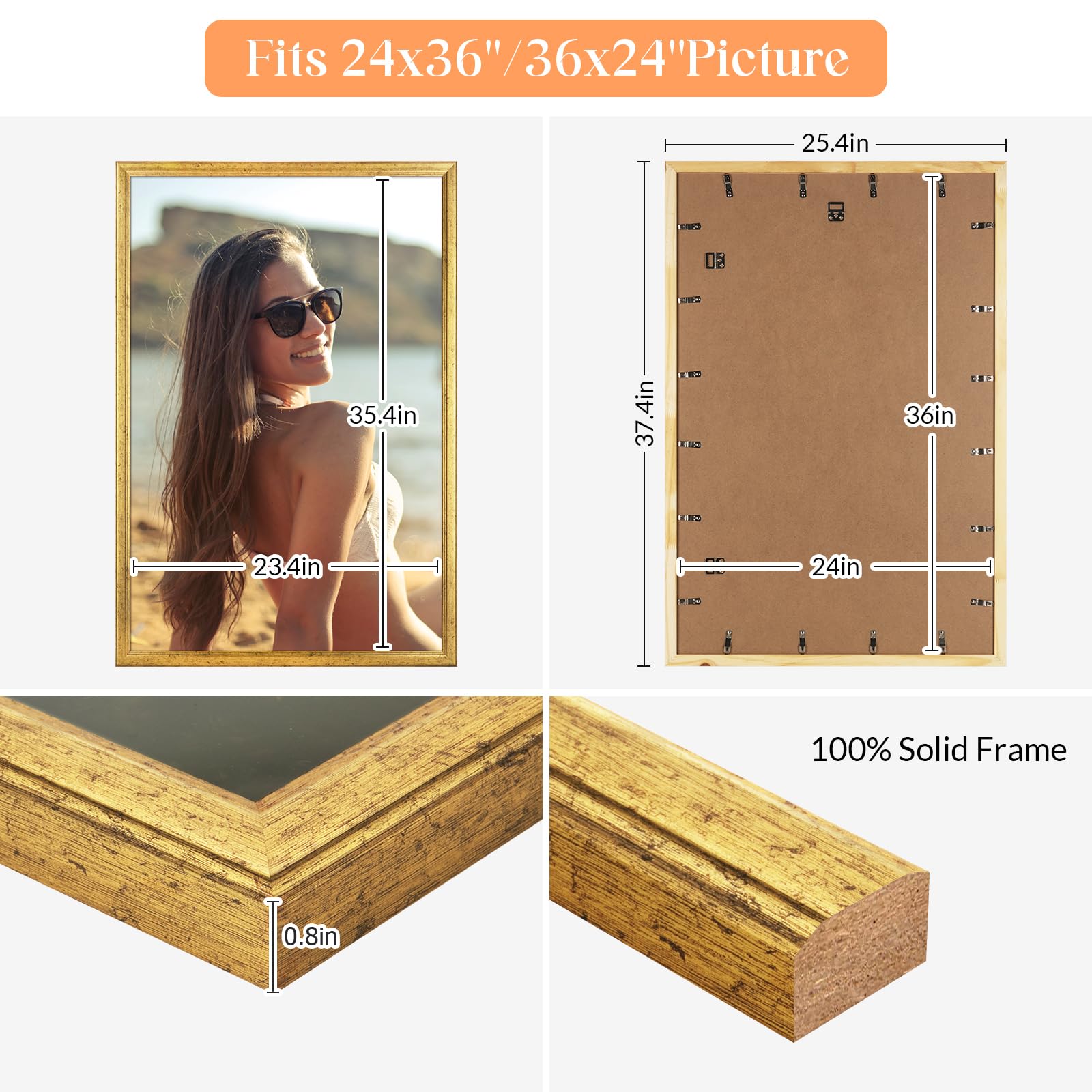 MOUDAMION HD plexiglass front protects memories from dust