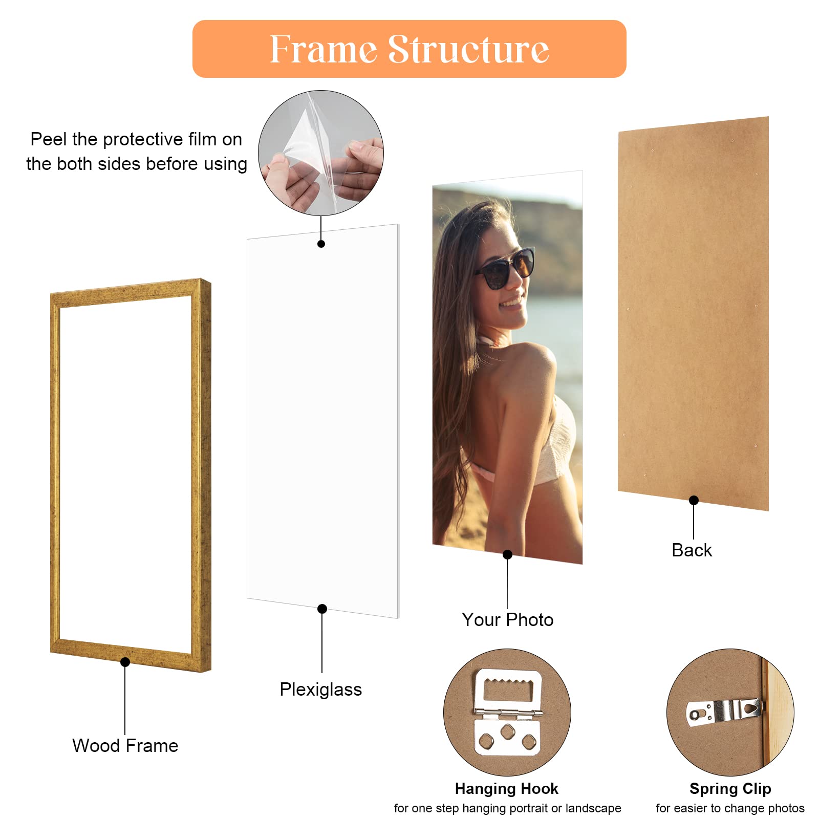 MOUDAMION frame installs horizontally or vertically for versatile wall display