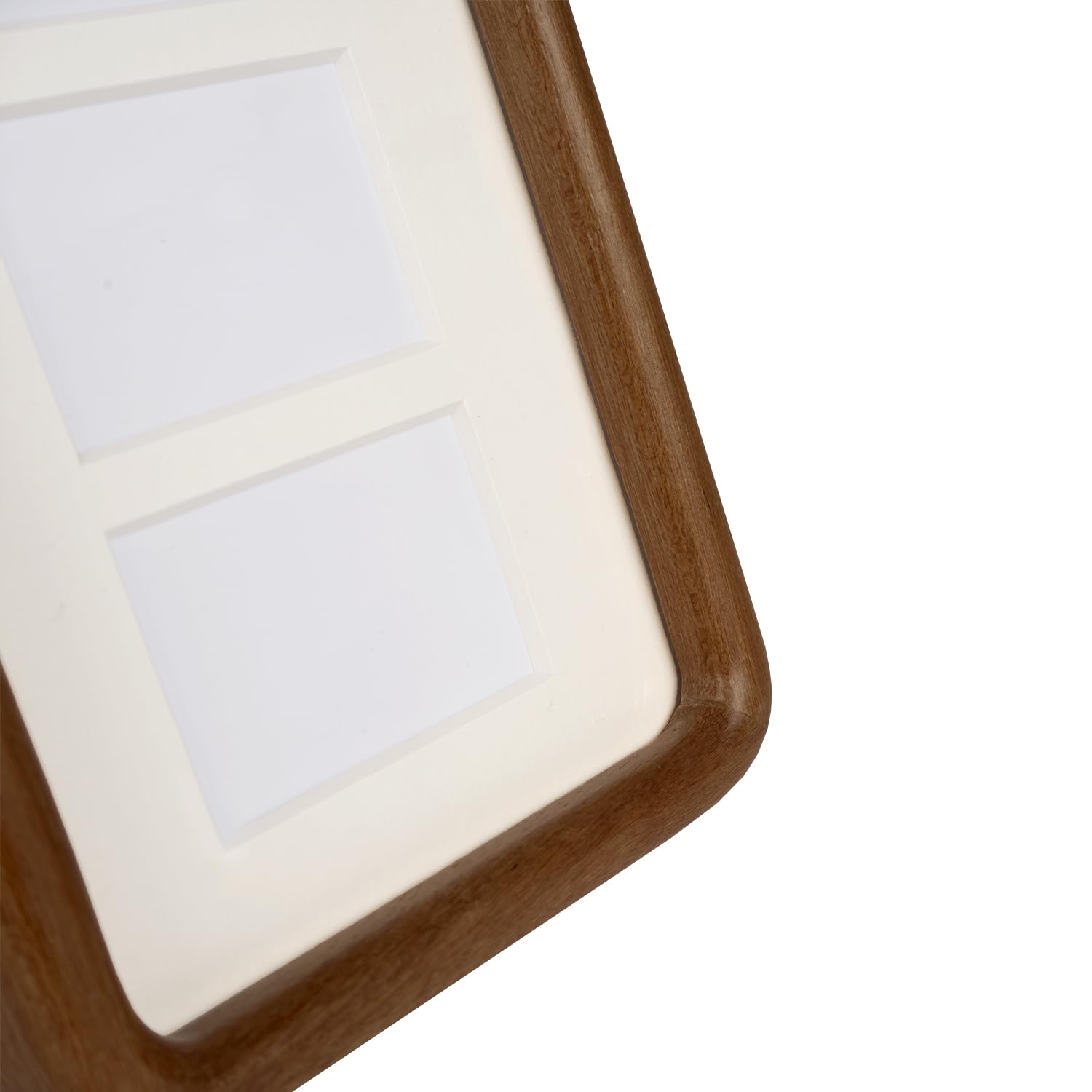 Moudra collage frame glass detail emphasizing clarity and photo protection.