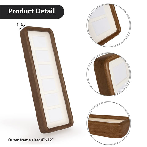 Moudra collage frame wall-mount hardware ready for horizontal or vertical display.