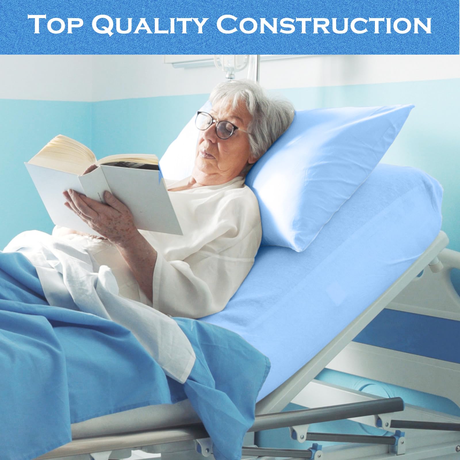 Moukeren all-round elastic design in blue sheets, anti-slip