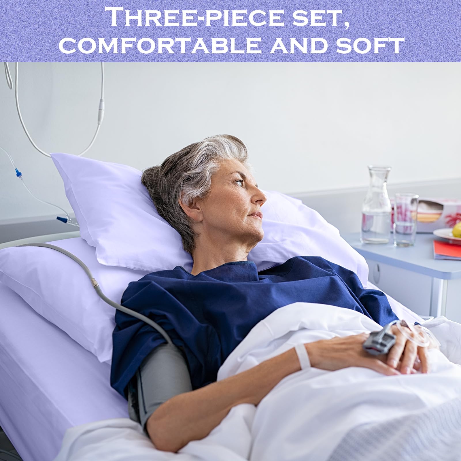 Moukeren elastic around fitted sheet to prevent slipping during bed adjustments