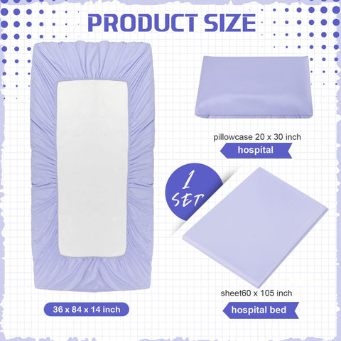 Moukeren flat sheet 60x105 provides generous coverage for hospital or home beds