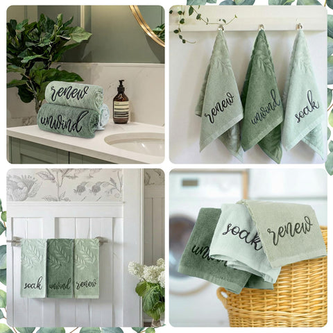 Durable cotton construction withstands frequent washing while retaining color.