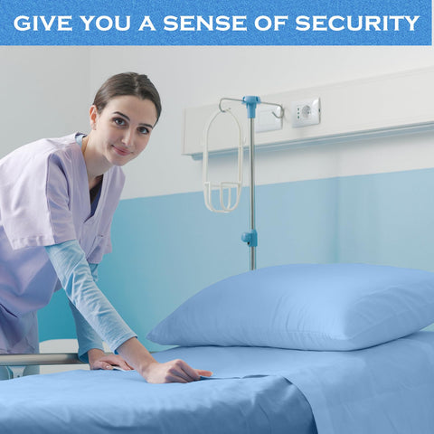 Moukeren machine-washable blue sheets, easy care and colorfast