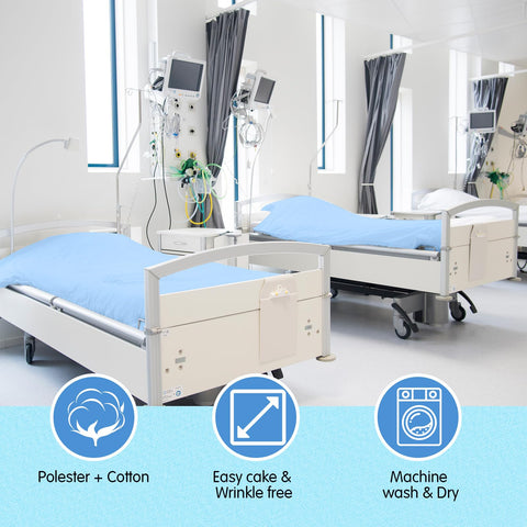 Moukeren blue pillowcases, soft and comfortable for restful sleep