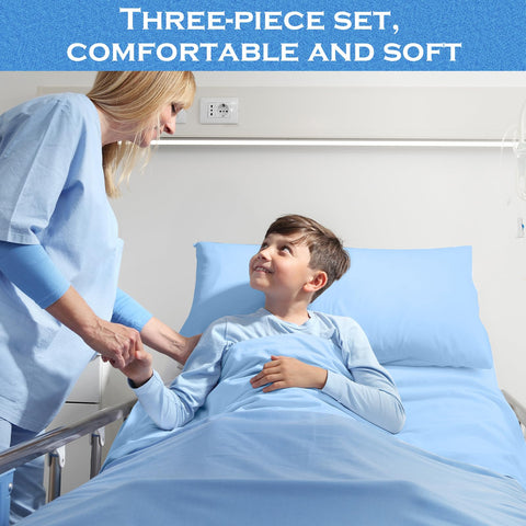 Moukeren versatile blue bedding, suitable for hospital, hotel, or spa use