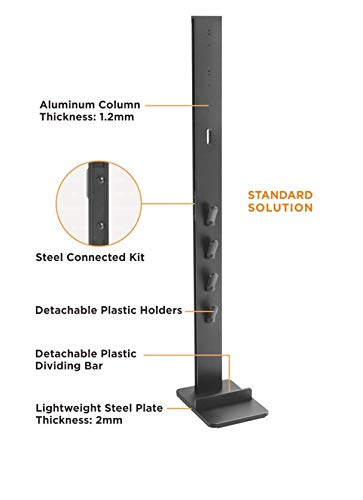 Mount Plus MP-HAB2 drill-free storage keeps your space wall-free.