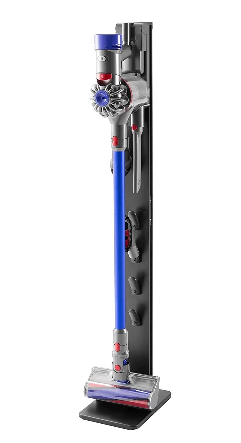 Mount Plus MP-HAB2 floor docking stand keeps Dyson V-Series accessories organized.