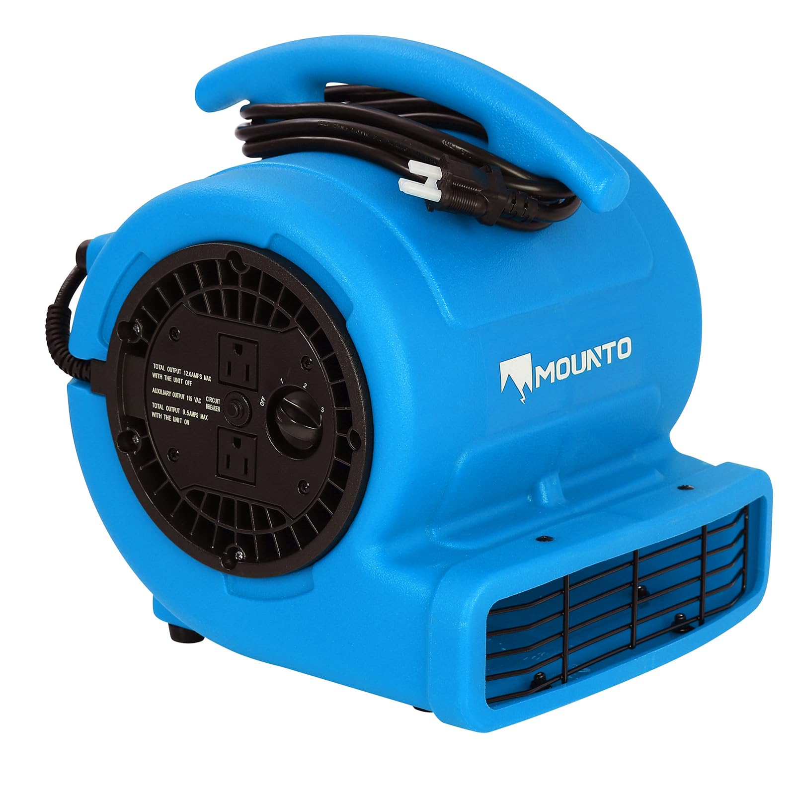 MOUNTO Air Mover 1000CFM drying carpets quickly and evenly