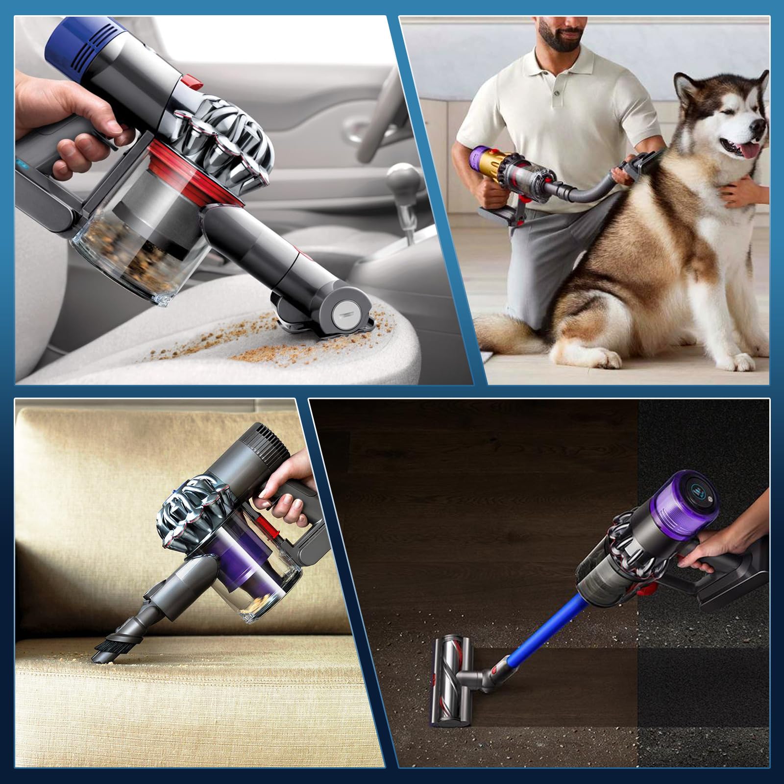 Mounzuikue Dyson V6 battery prefilters included for maintenance