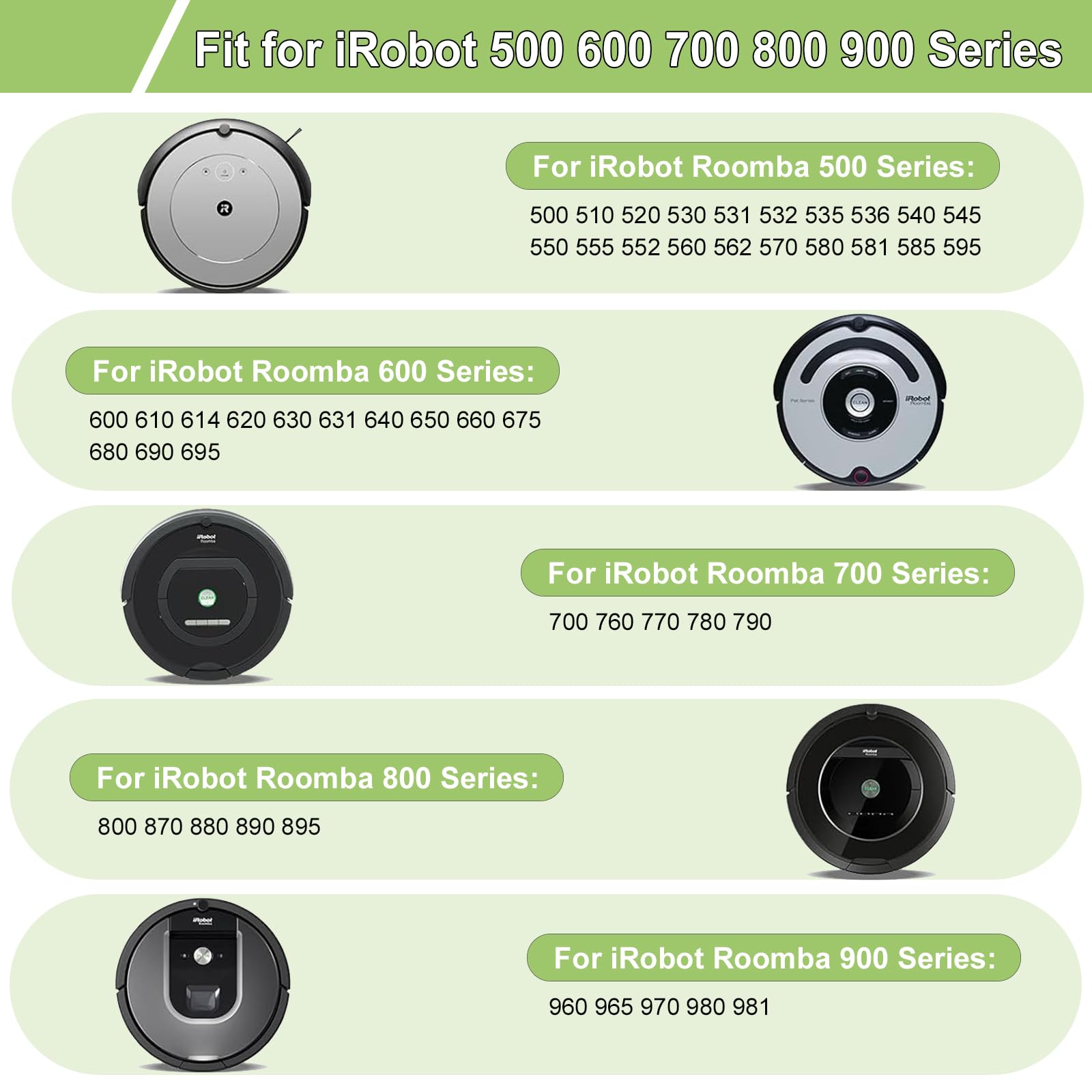 Mounzuikue Roomba battery installation guide showing an easy swap