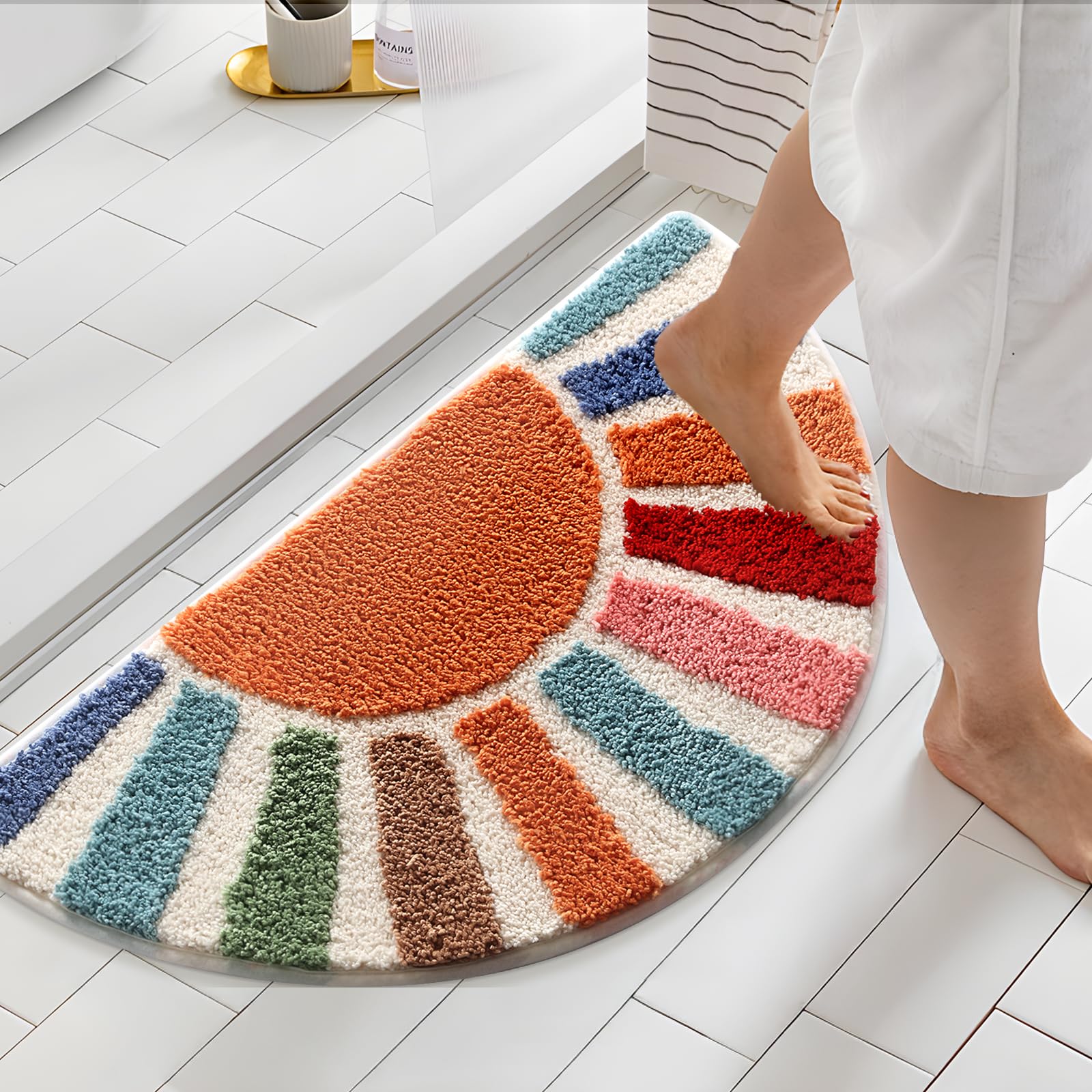 Moutina anti-slip backing keeps rug in place