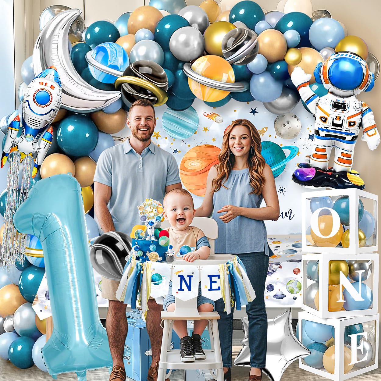 MOVINPE moon foil balloon as celestial focal point