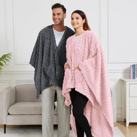 Mowkim wearable blanket displayed with size 58x64 inches.
