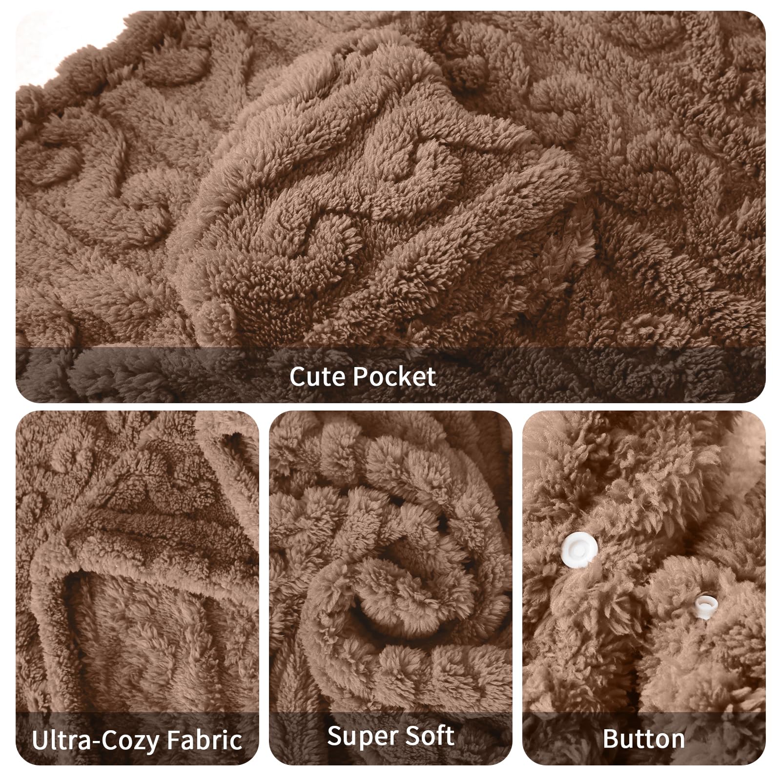 Mowkim machine-washable wearable blanket stays soft after washing.