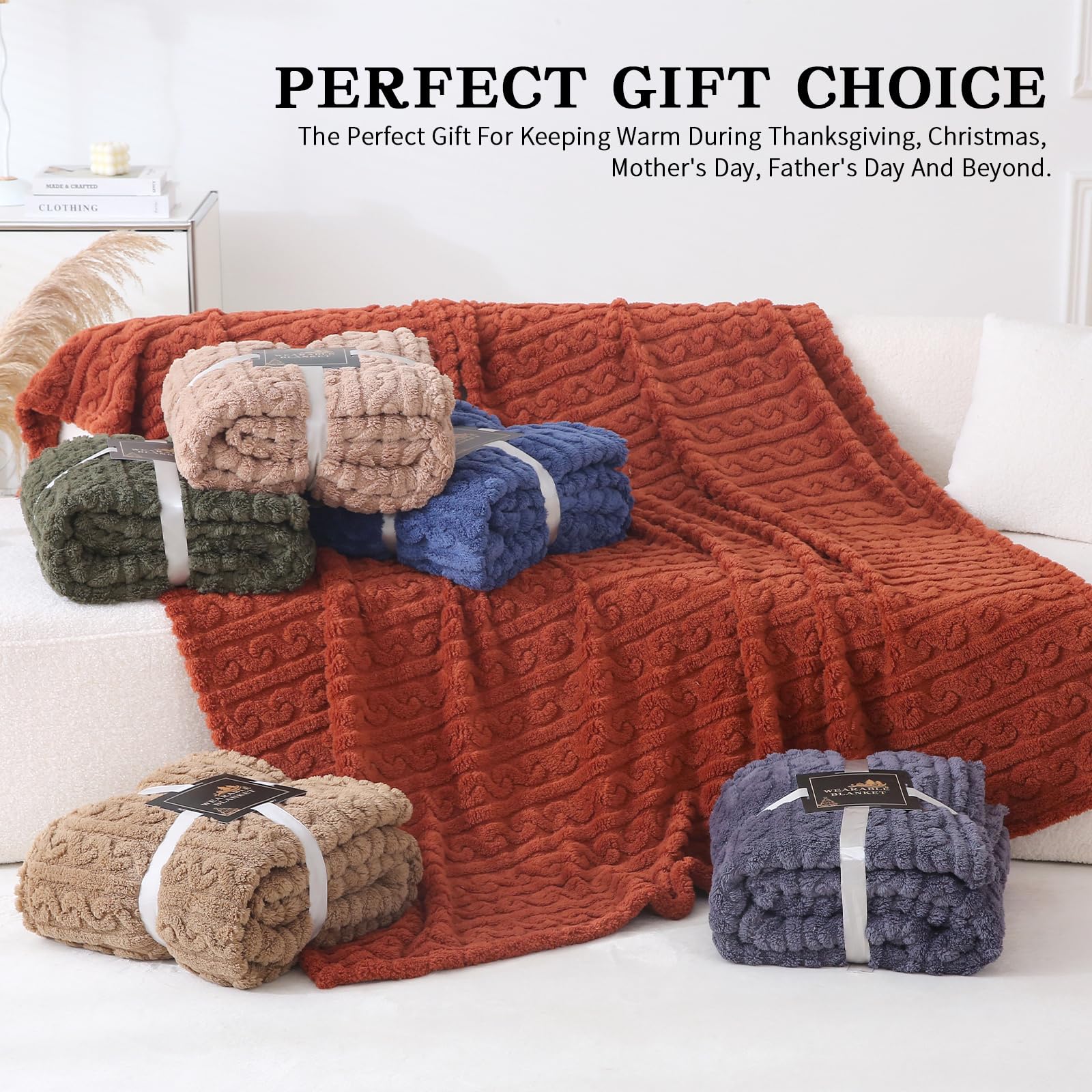 A cozy gifting idea: Mowkim wearable blanket for loved ones.