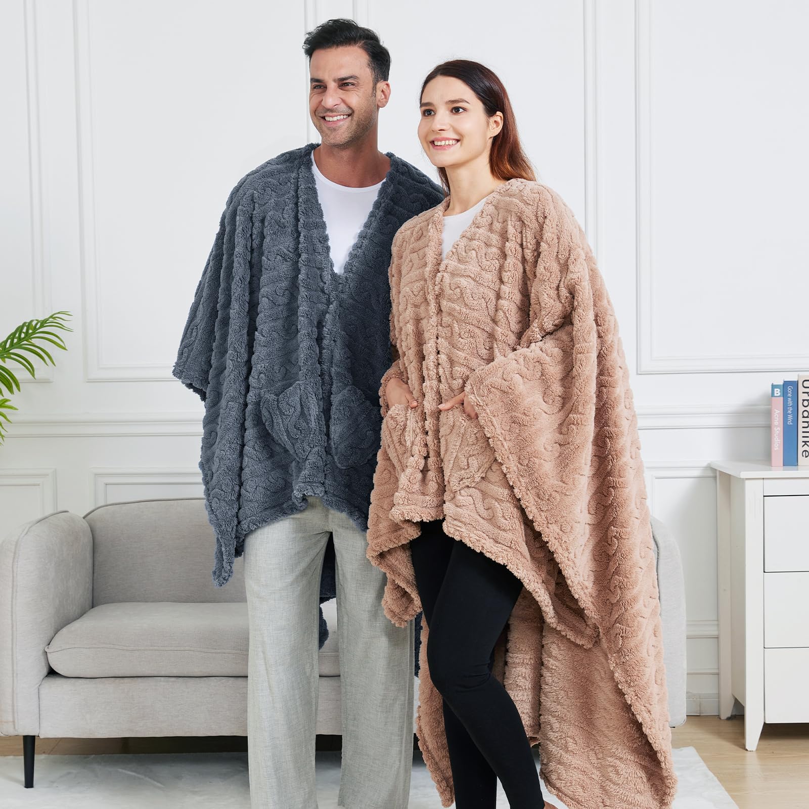Mowkim blanket ideal for travel and chilly commutes.