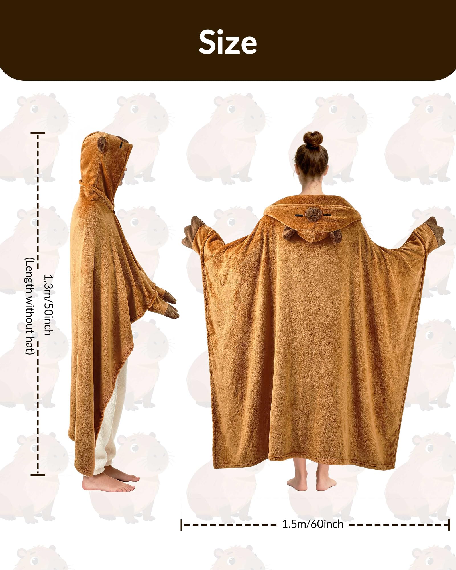 Moyel Capybara hoodie on couch for lounging comfort