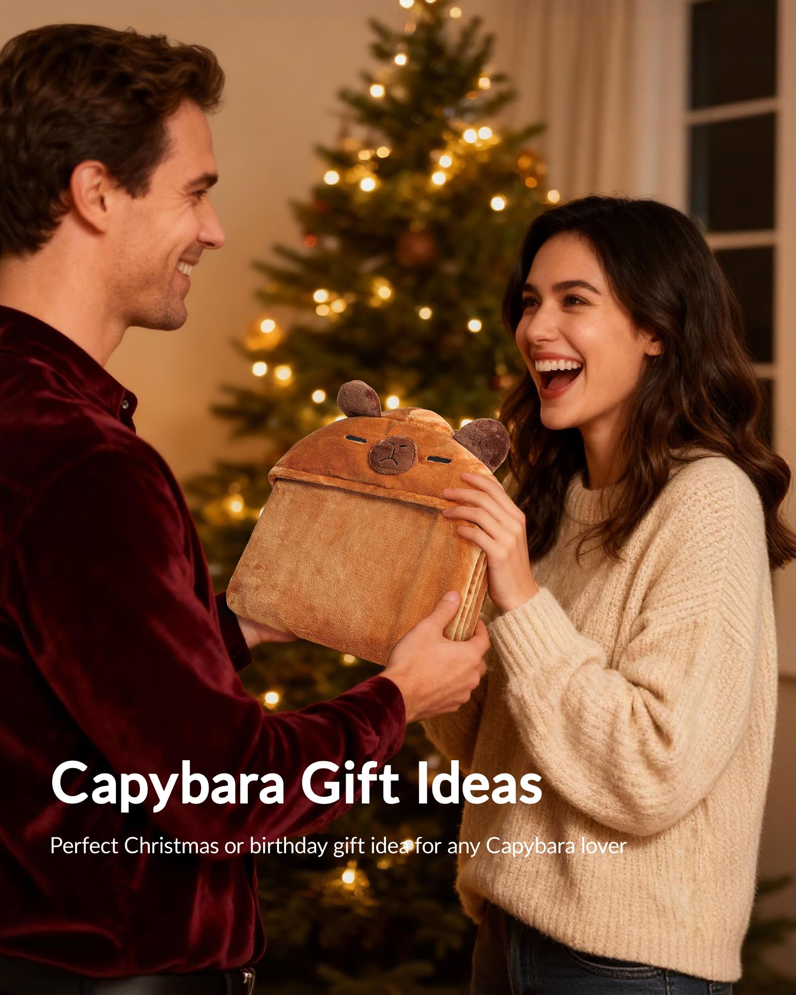 Moyel Capybara hoodie packaging shown as gift-ready