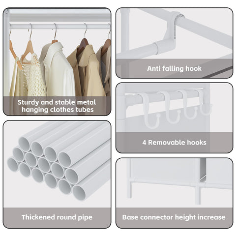 MOYIPIN mesh bottom storage stores blankets and pillows neatly.