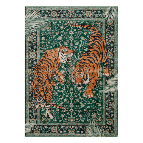 Moynesa Tiger 5x7 rug displays a boho pattern for stylish living spaces