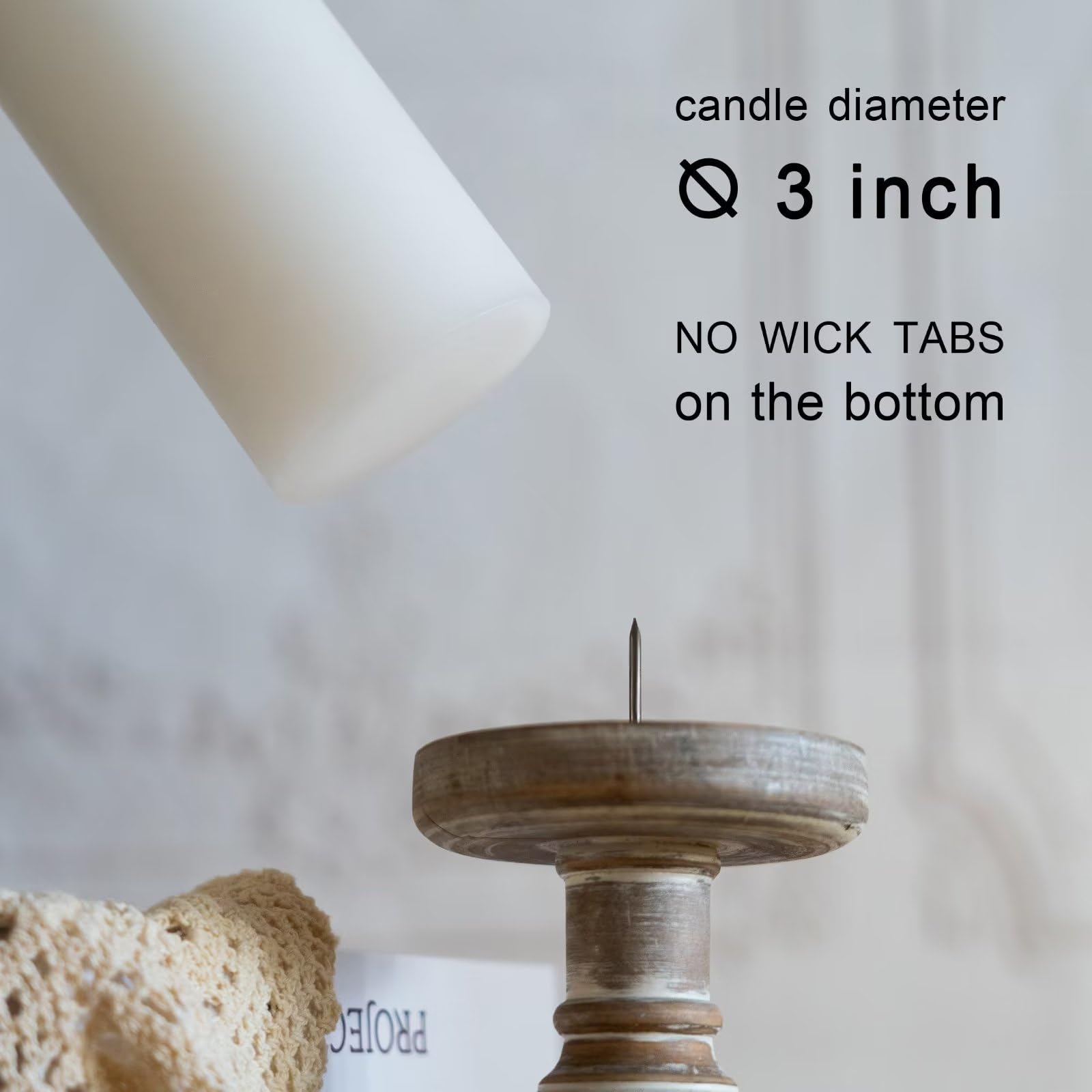 MOZEAL long-burning candles providing warm, steady illumination