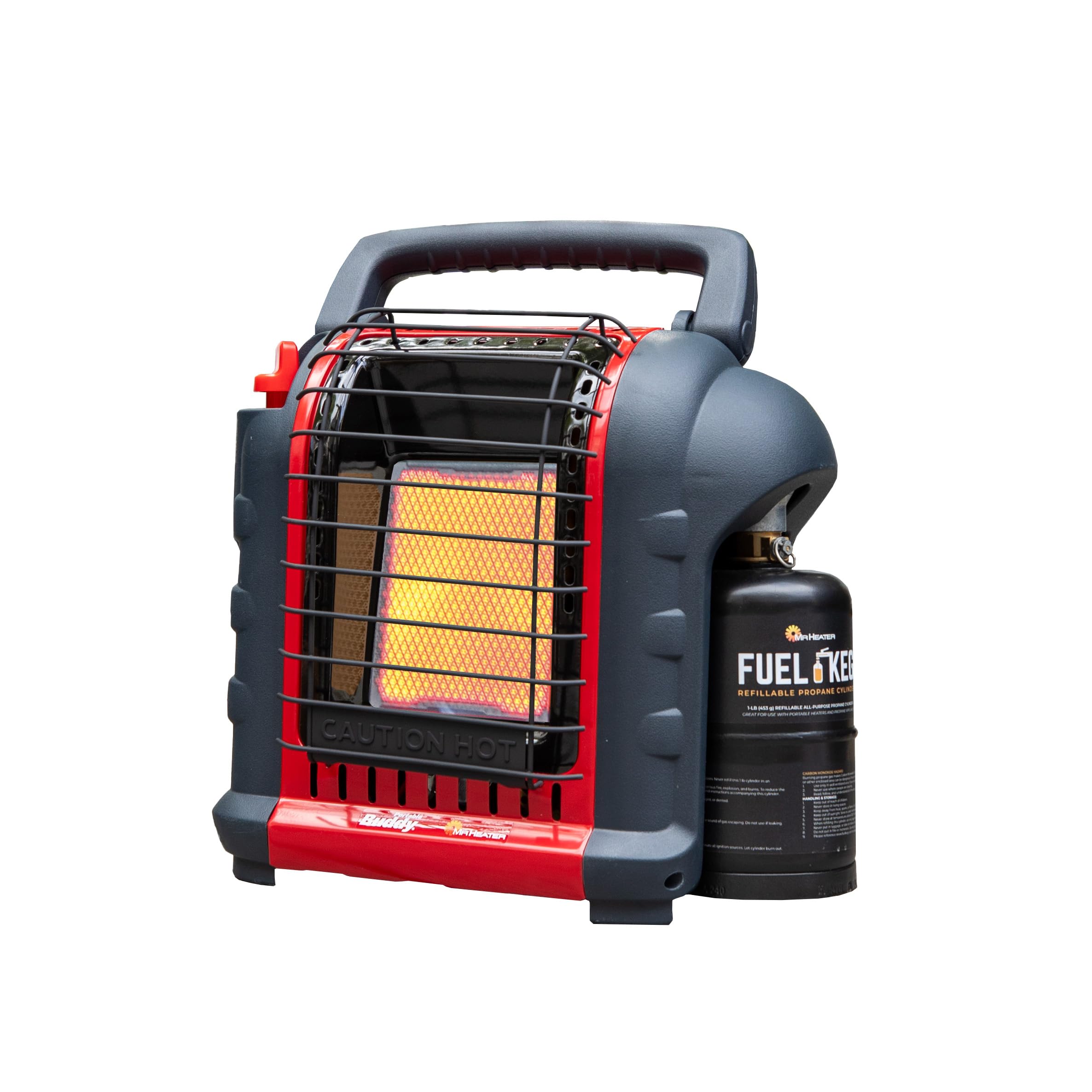 Mr Heater Portable Buddy radiant heat output for outdoor warmth