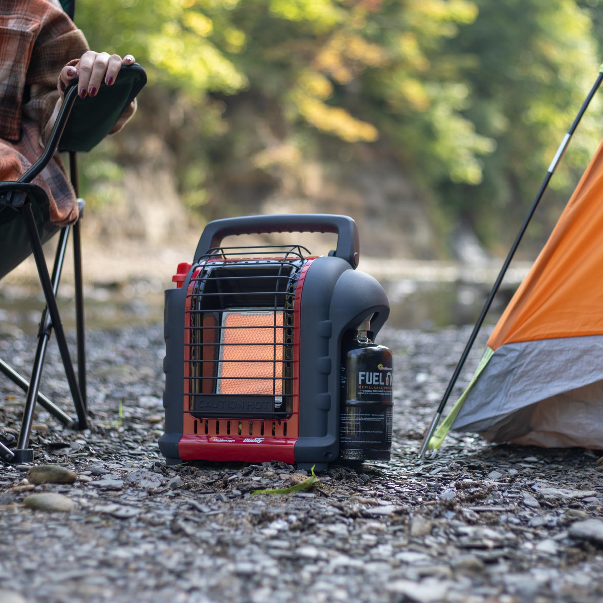 Mr Heater Portable Buddy offers two heat settings for flexibility