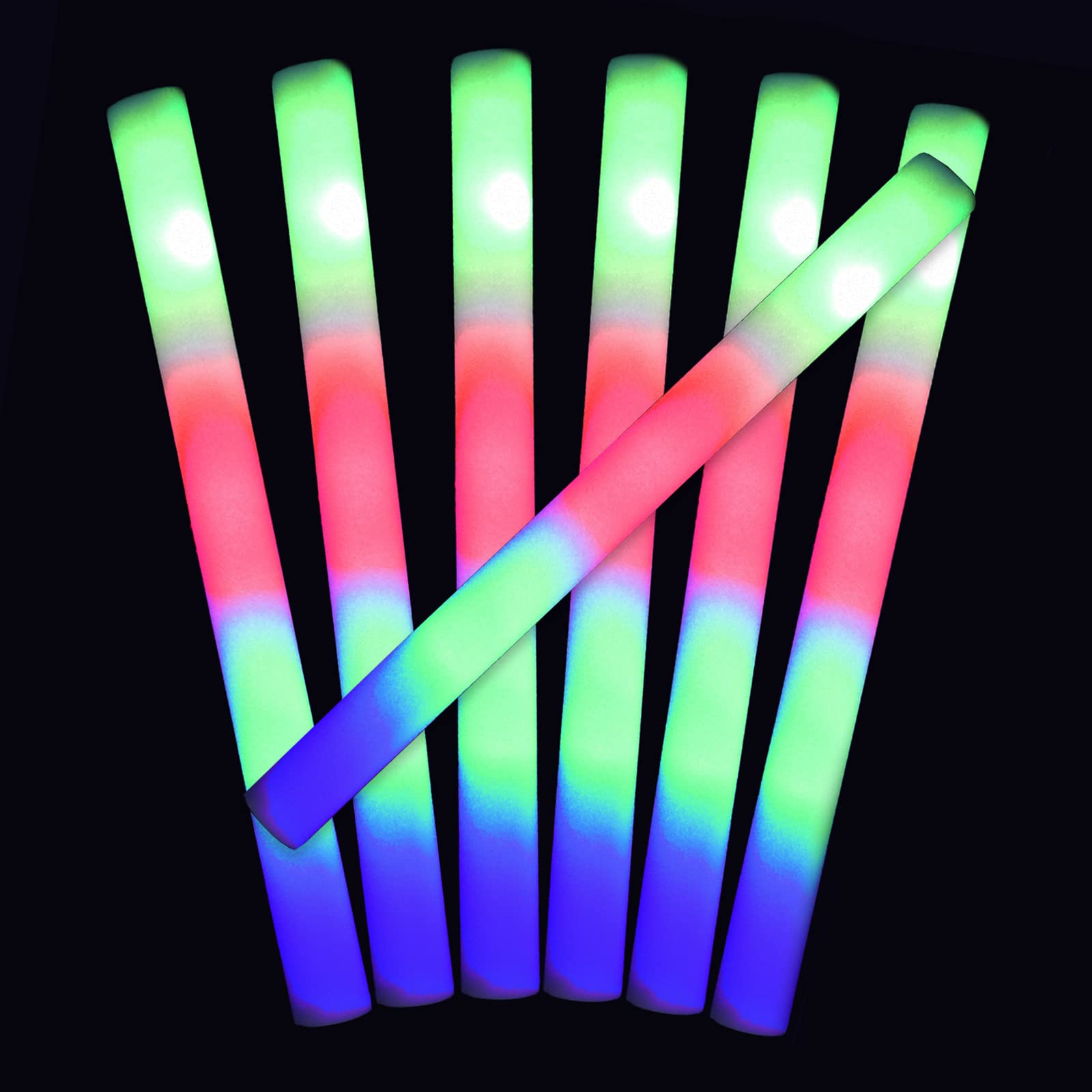 MR PARTY KING foam sticks flashing mode creates energetic crowd effects.
