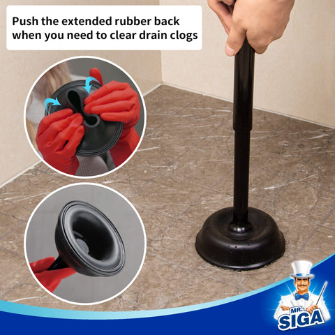 MR.SIGA elegant space-saving design fits any bathroom decor.