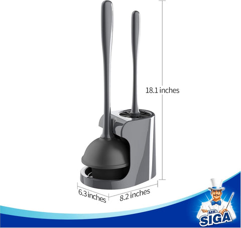 MR.SIGA plunger with heavy-duty suction for stubborn clogs