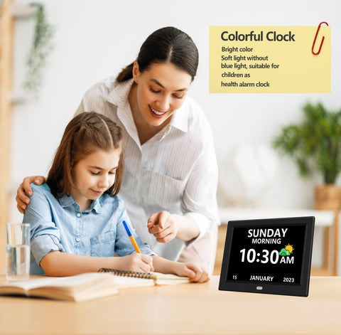 MRCHYDZ clock showing day, date, and time clearly for daily routines.