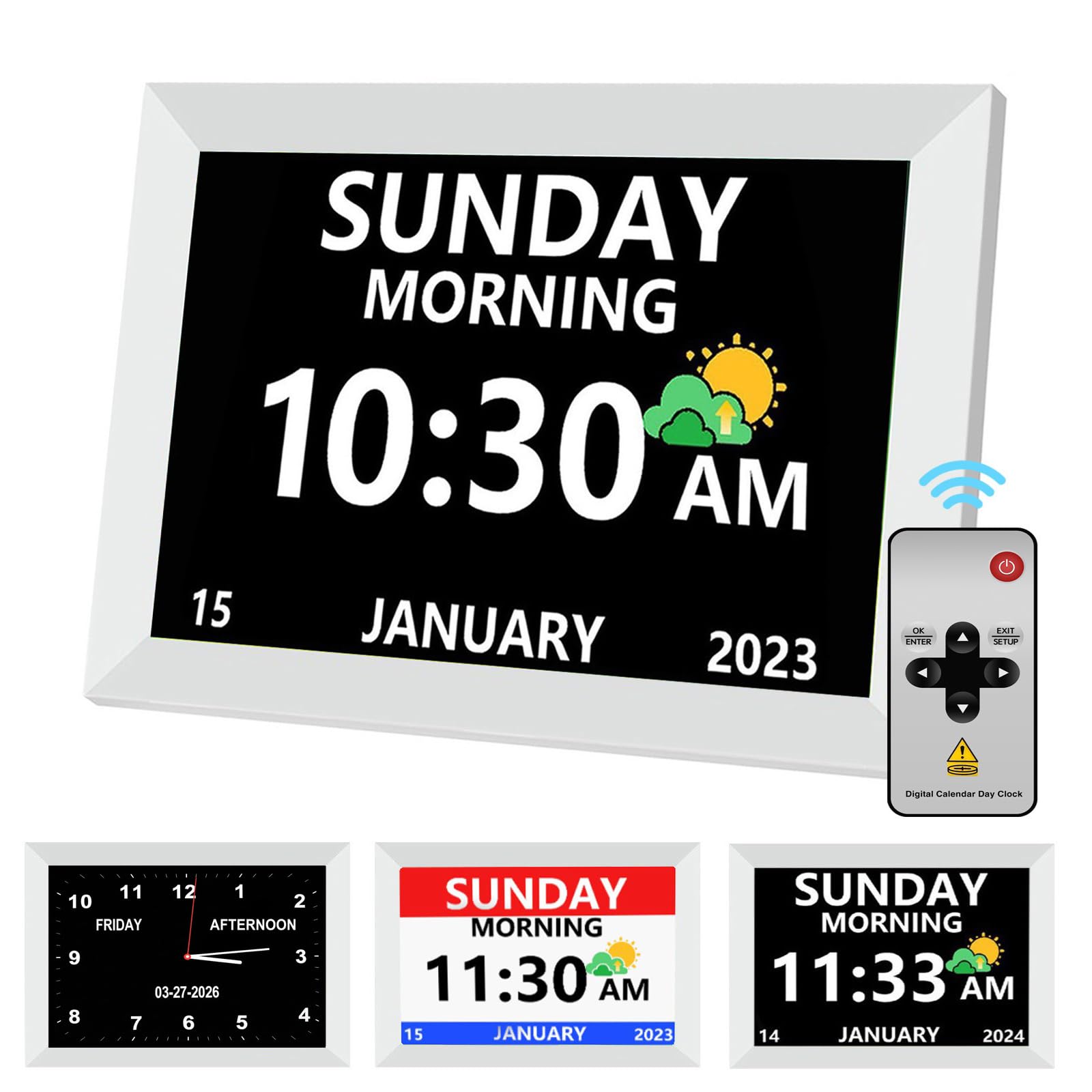 MRCHYDZ 10-inch clock with large display for easy senior viewing