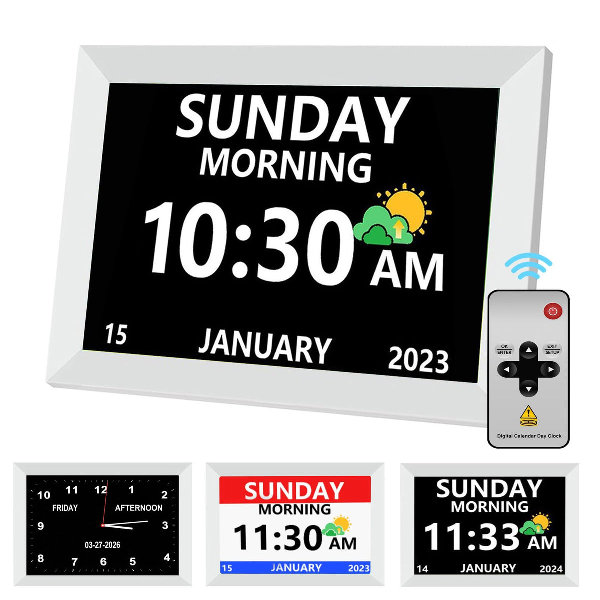 MRCHYDZ 10-inch clock with large display for easy senior viewing