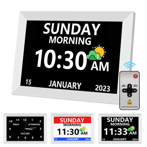 MRCHYDZ 10-inch clock with large display for easy senior viewing