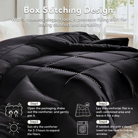 MR&HM non-slip edge feature keeping the comforter in place
