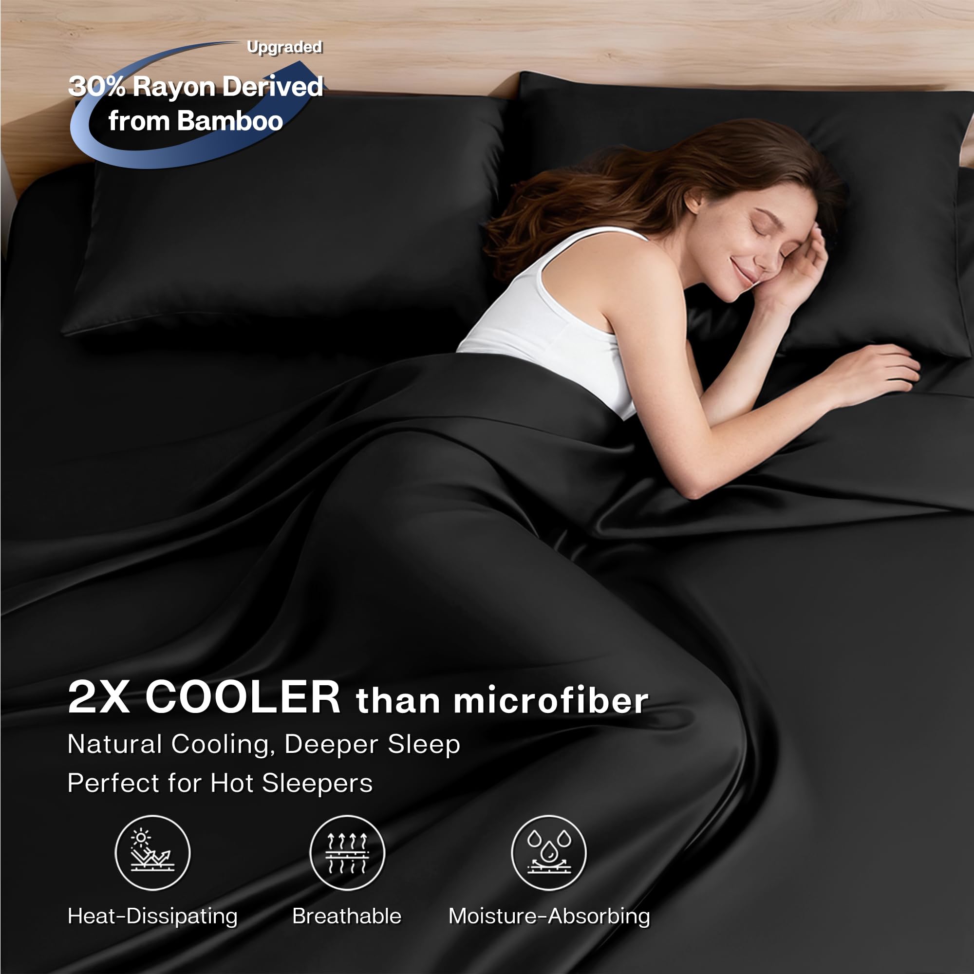 MR&HM Queen Sheet Set twill-weave finish adds silky sheen.