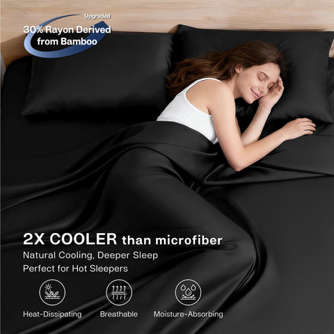 MR&HM Queen Sheet Set twill-weave finish adds silky sheen.