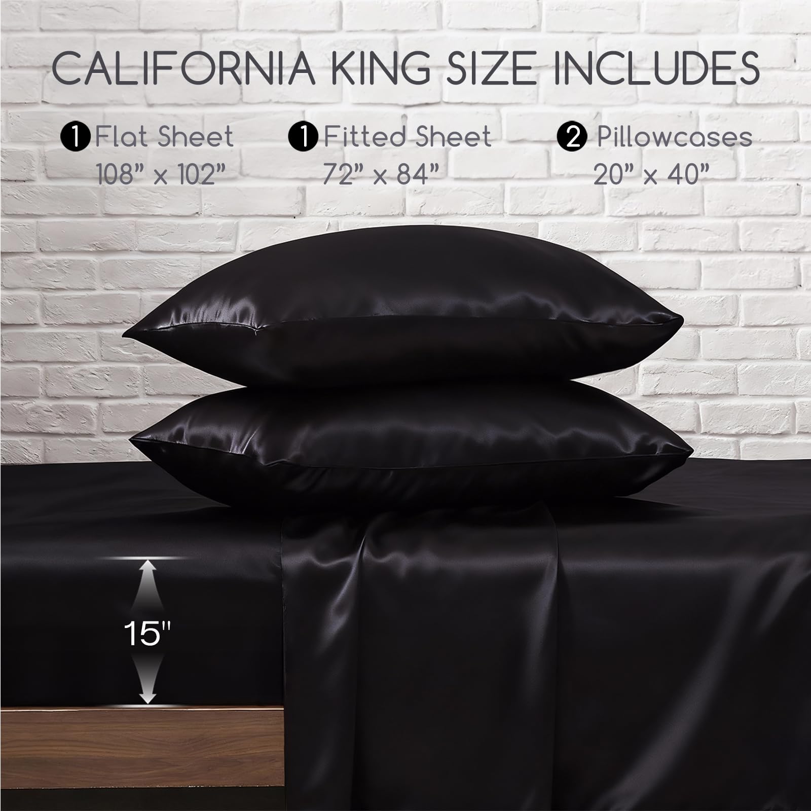 MR&HM satin sheets offer temperature regulation and breathable comfort.