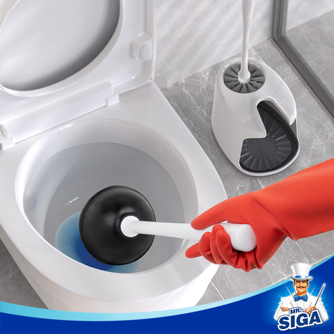 MR.SIGA two-compartment holder offers stable, accessible storage