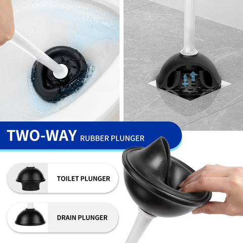 MR.SIGA white cleaning set complements any bathroom style