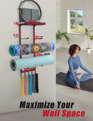 MRZZATA floating top shelf displays small accessories while maximizing wall storage
