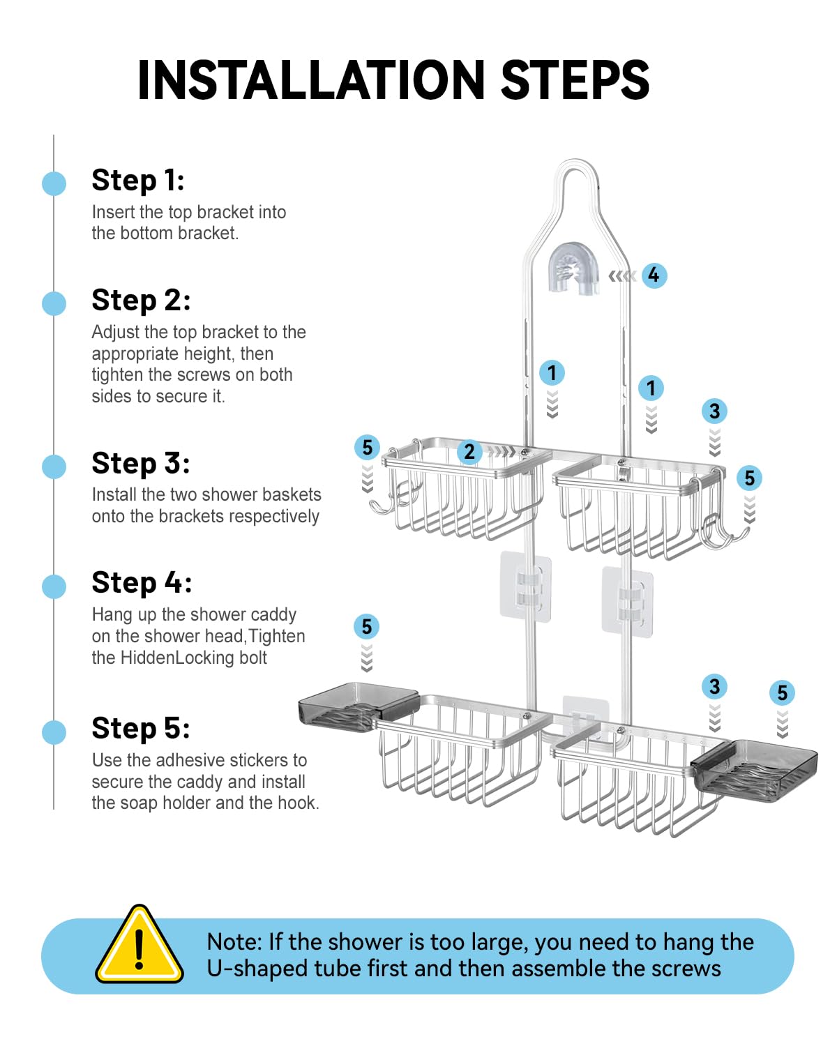 MSAICOE large-capacity bathroom storage reduces clutter and improves reach.