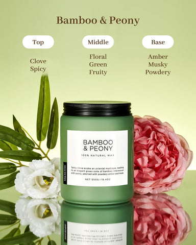M&SENSE 19-4oz soy candle offering long burn and clean melt