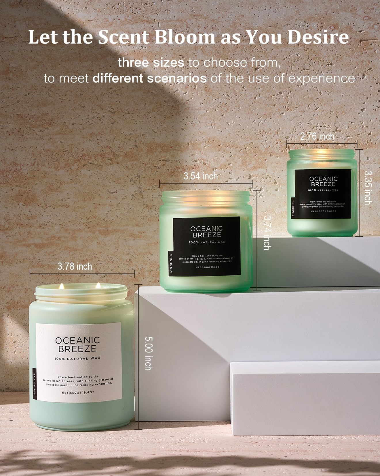M&SENSE Oceanic Breeze label design on elegant packaging