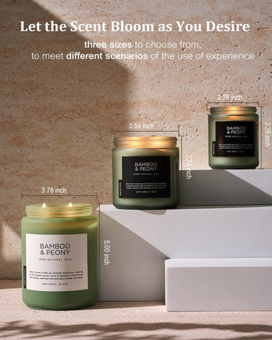 M&SENSE double cotton wick candle ensures steady burn